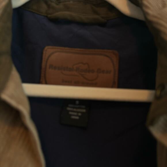 Resistol Rodeo Tan Corduroy Jacket Sz S/M Elbow Patches Western - Picture 8 of 13